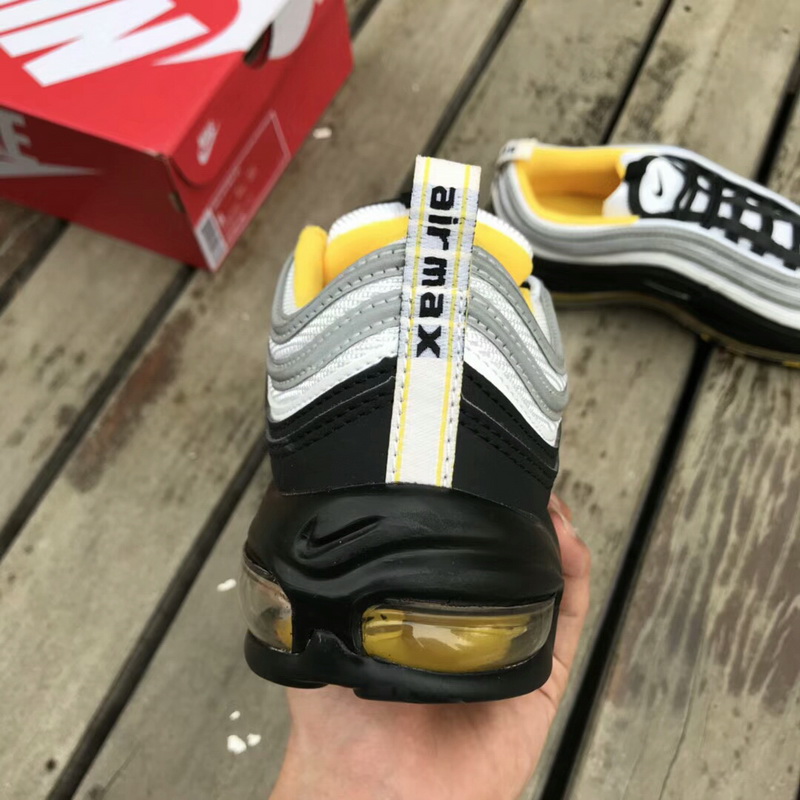 Authentic Nike Air Max 97 White Black-Yellow